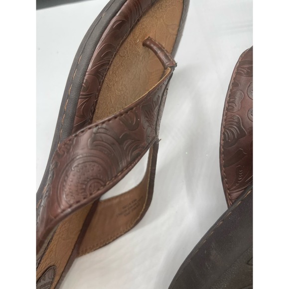Born BOC Ladies Leather Sandals Flip Flops size 11m - Picture 4 of 7